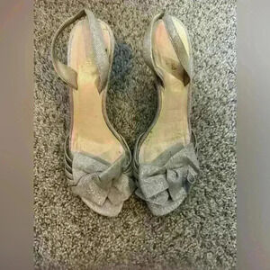 Kate Spade glittery bow heels size 7.5 women’s